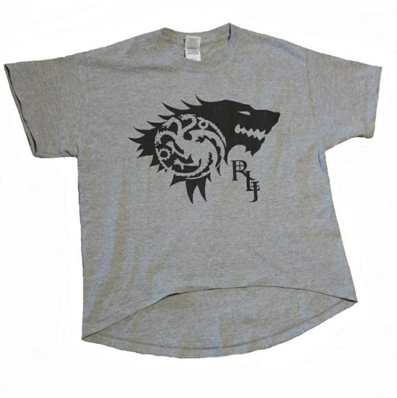 Tops - NWOT Gray Game of Thrones High Low Hem T-Shirt M